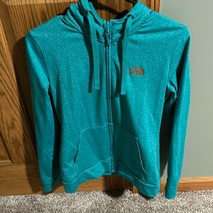The North Face Women’s hooded zip up.  Size M.
